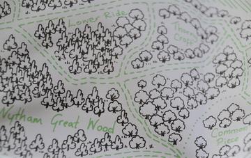 Inside the walking and habitat map