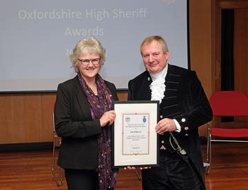 Youth Educator Kim Polgreen receives High Sheriff of Oxfordshire's ...